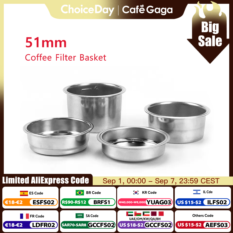 Coffee Equipment For Sale - 51mm Coffee Filter Basket For Delonghi