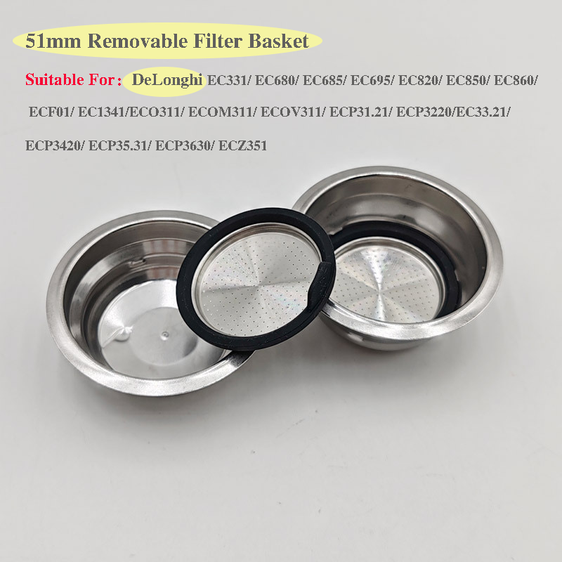 Coffee Equipment For Sale - 51mm Coffee Machine Accessories Removable Filter