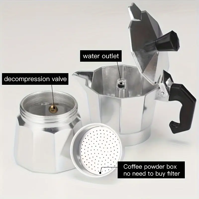 Classic Aluminum Moka Pot 50-3 - огляд і ціна Hero Coffee Equipment