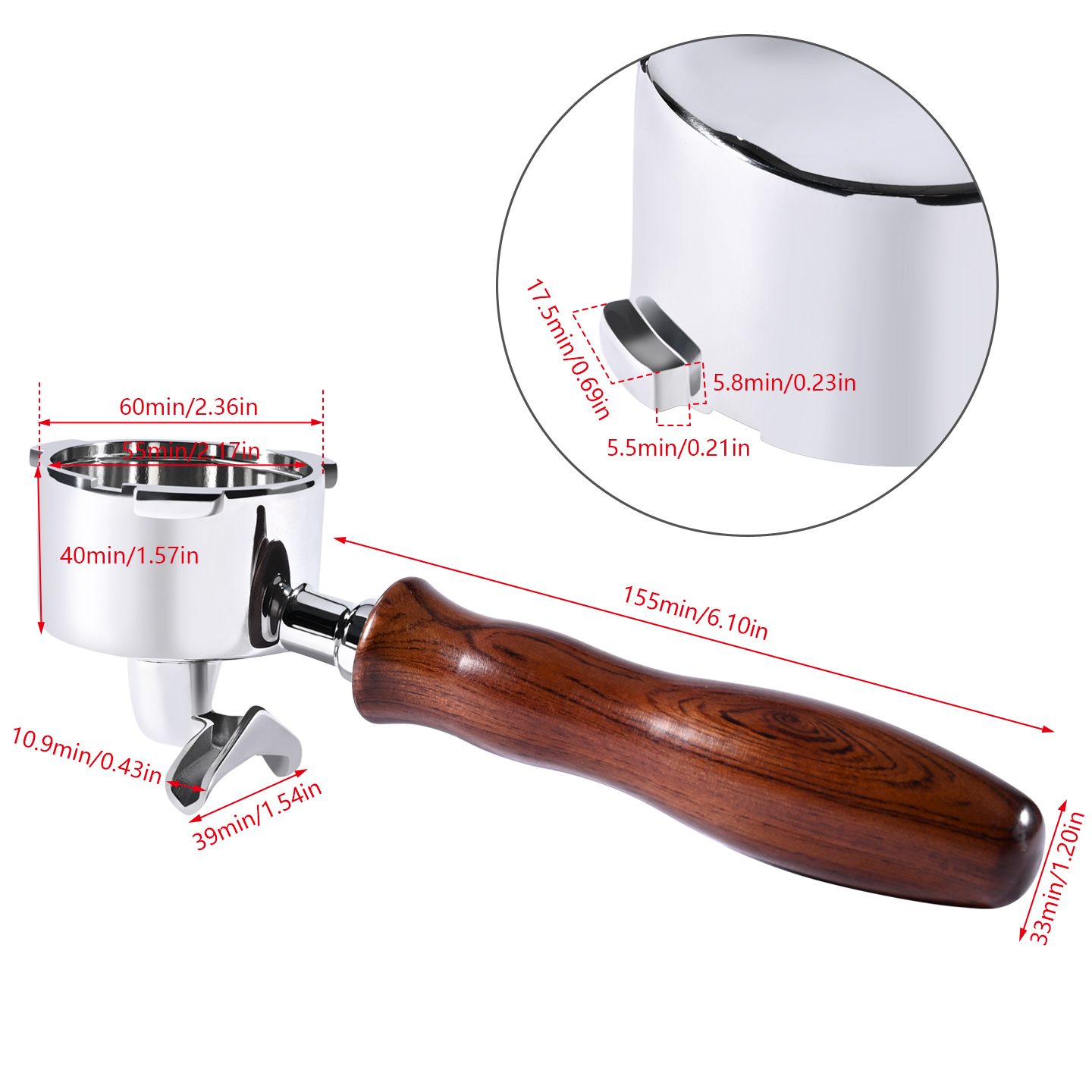 51mm Double Spout Coffee Porta - огляд і ціна Coffee Equipment For Sale